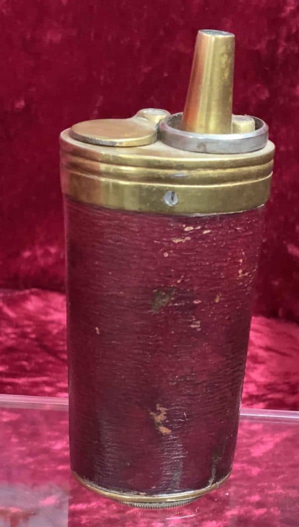 Red Leather 3-Way Flask