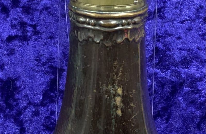 G & J.W Hawksley Embossed Powder Flask